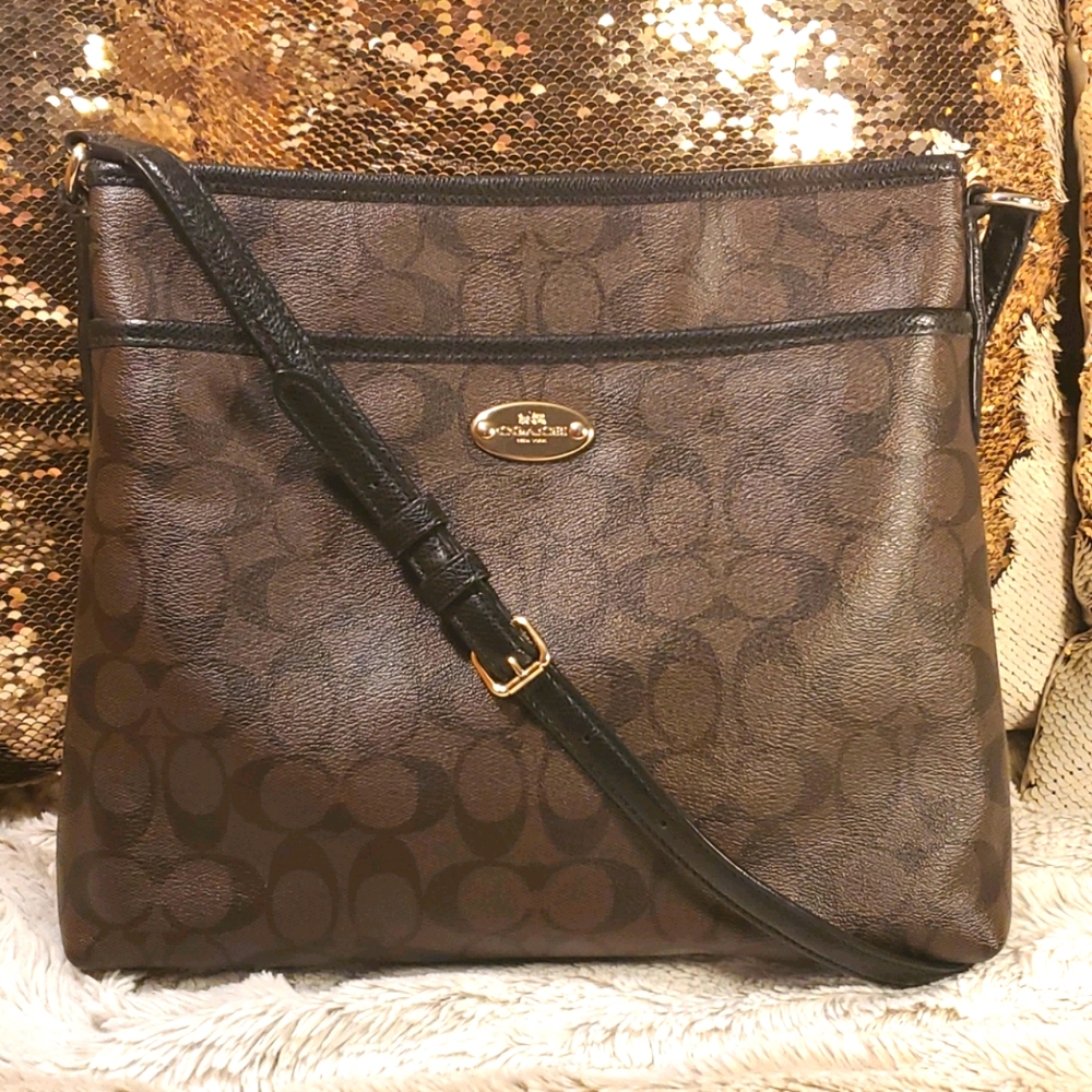 Authentic Coach Crossbody File Bag